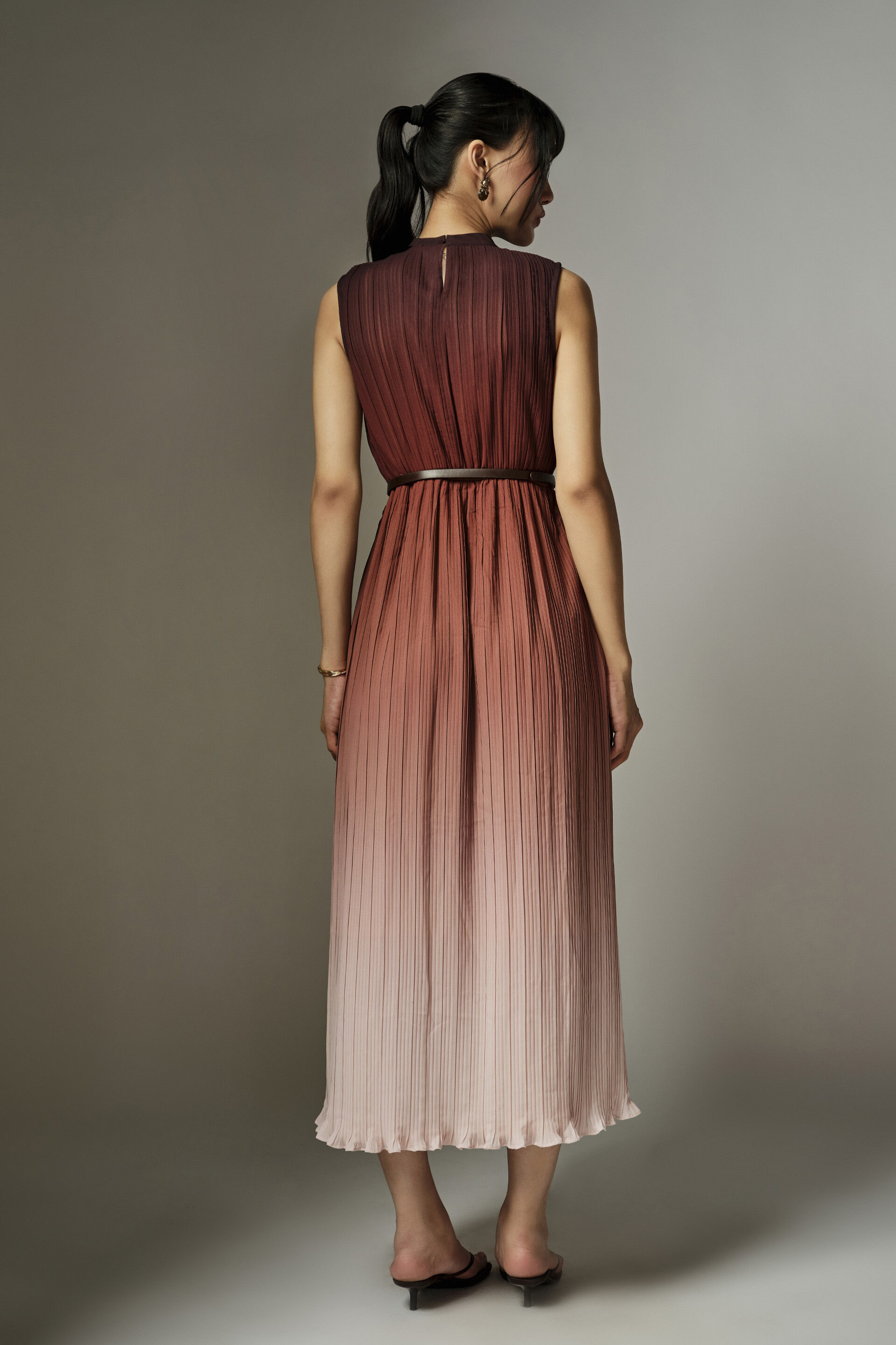Zoa Brown Dress, Brown, image 5
